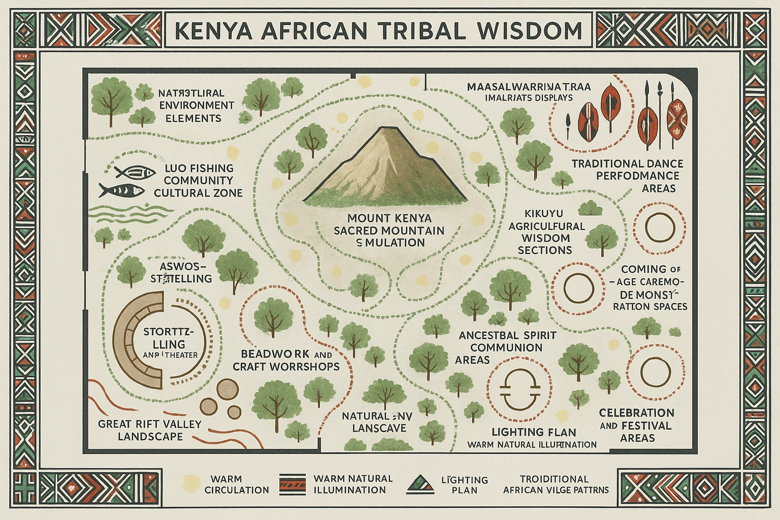 African Tribal Wisdom Exhibition Display